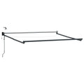 Elektrisches Markisenrahmen Anthrazit 3,5 x 2,5 m Aluminium