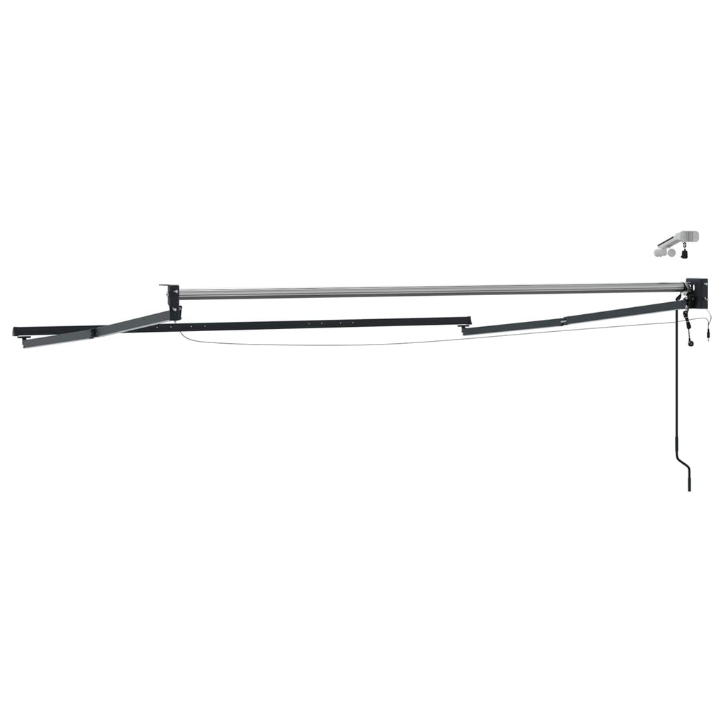 Elektrisches Markisenrahmen Anthrazit 3,5 x 2,5 m Aluminium