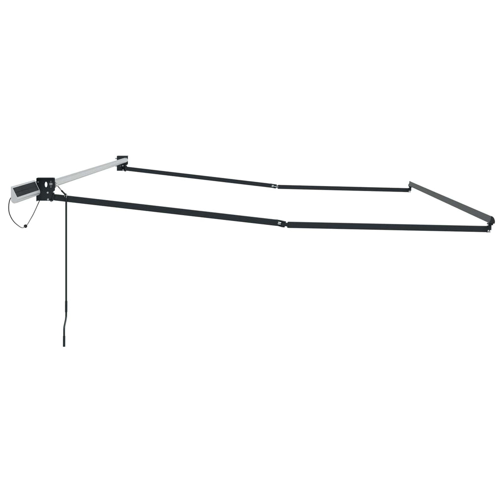 Elektrisches Markisenrahmen Anthrazit 4,5 × 3 m Stahl