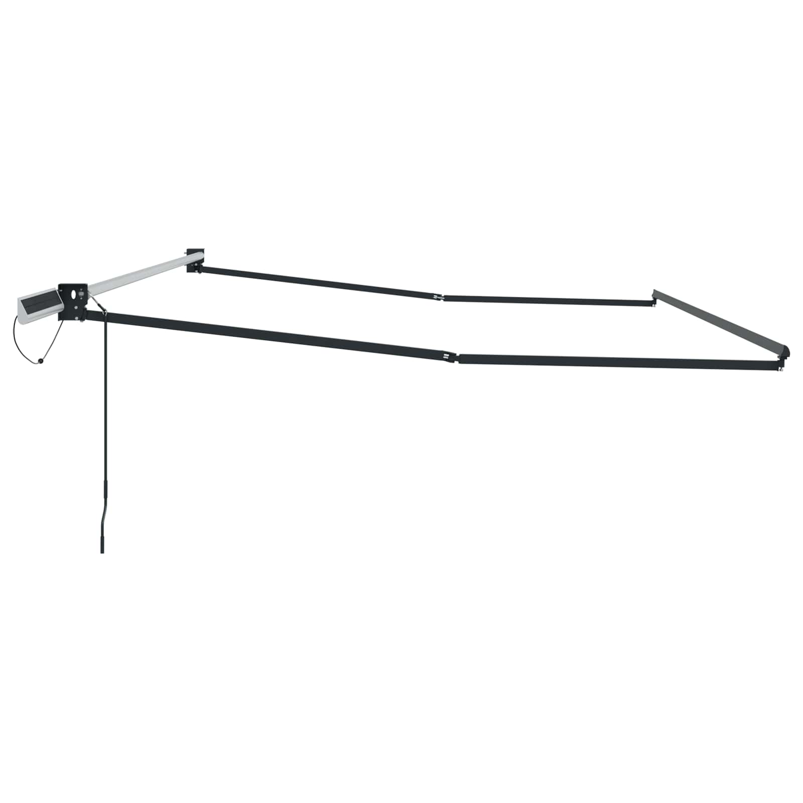 Elektrisches Markisenrahmen Anthrazit 4,5 × 3 m Stahl