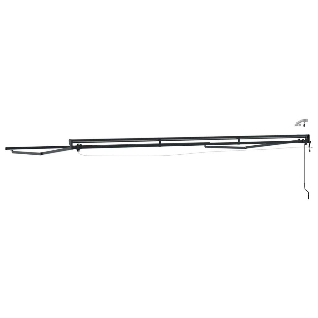 Elektrische Markisenrahmen mit LEDs Anthrazit 5 x 3,5 m
