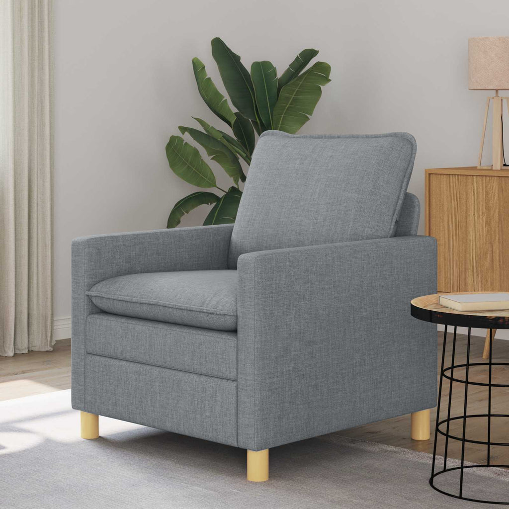 Sofa Hellgrau 76 x 81 x 87,5 cm Stoff
