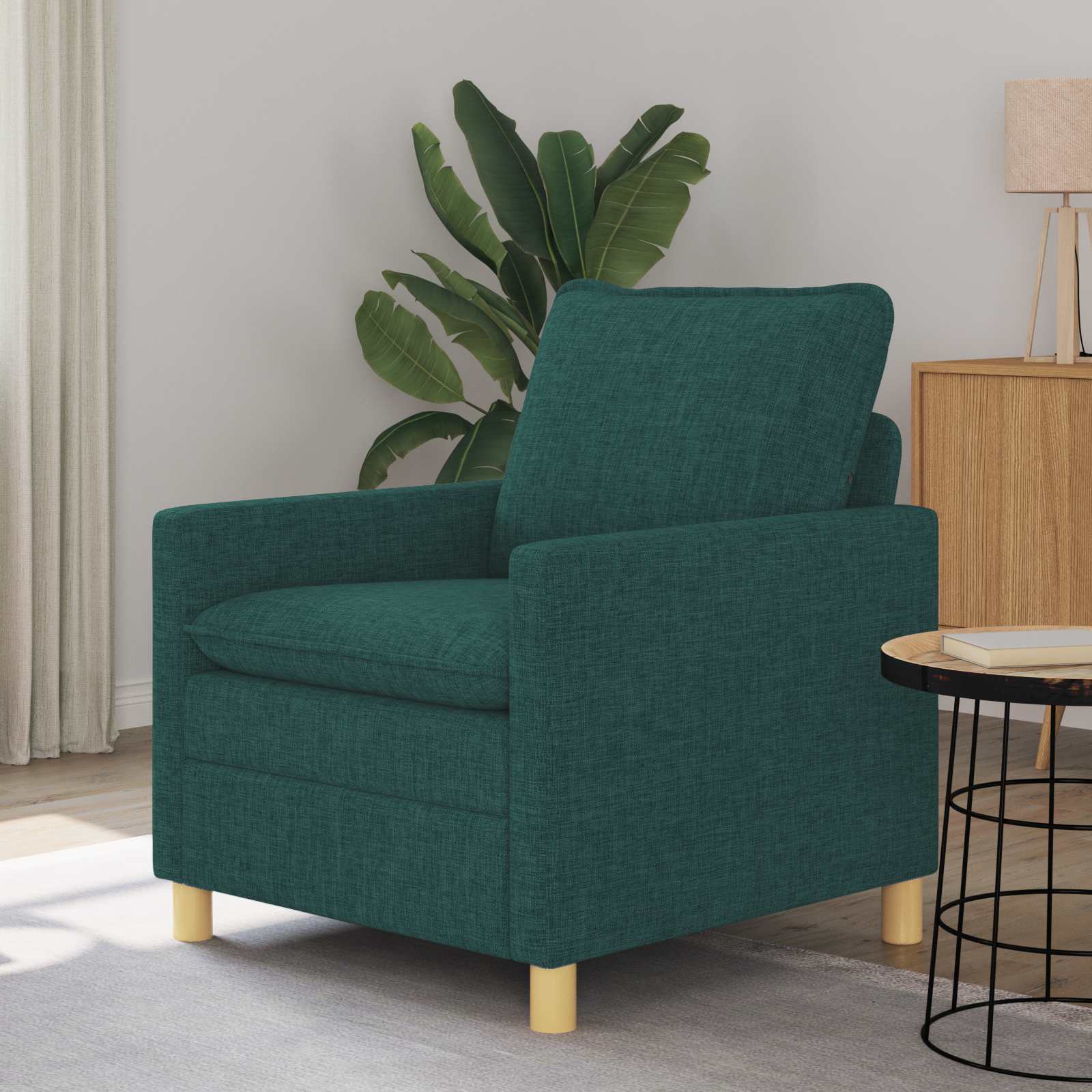 Sofa Dunkelgrün 76 x 81 x 87,5 cm Stoff