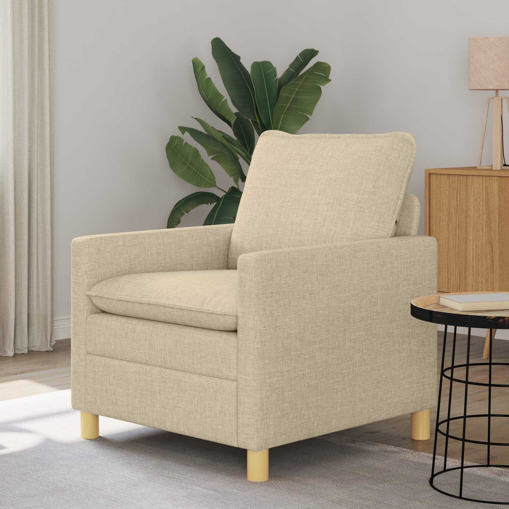 Sofa Creme 76 x 81 x 87,5 cm Stoff