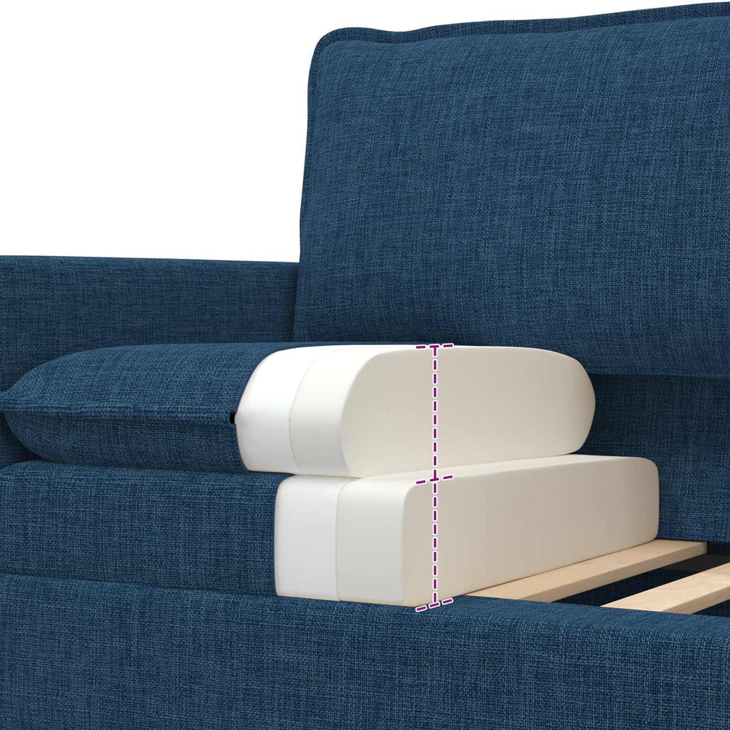 Sofa Blau 76 x 81 x 87,5 cm Stoff