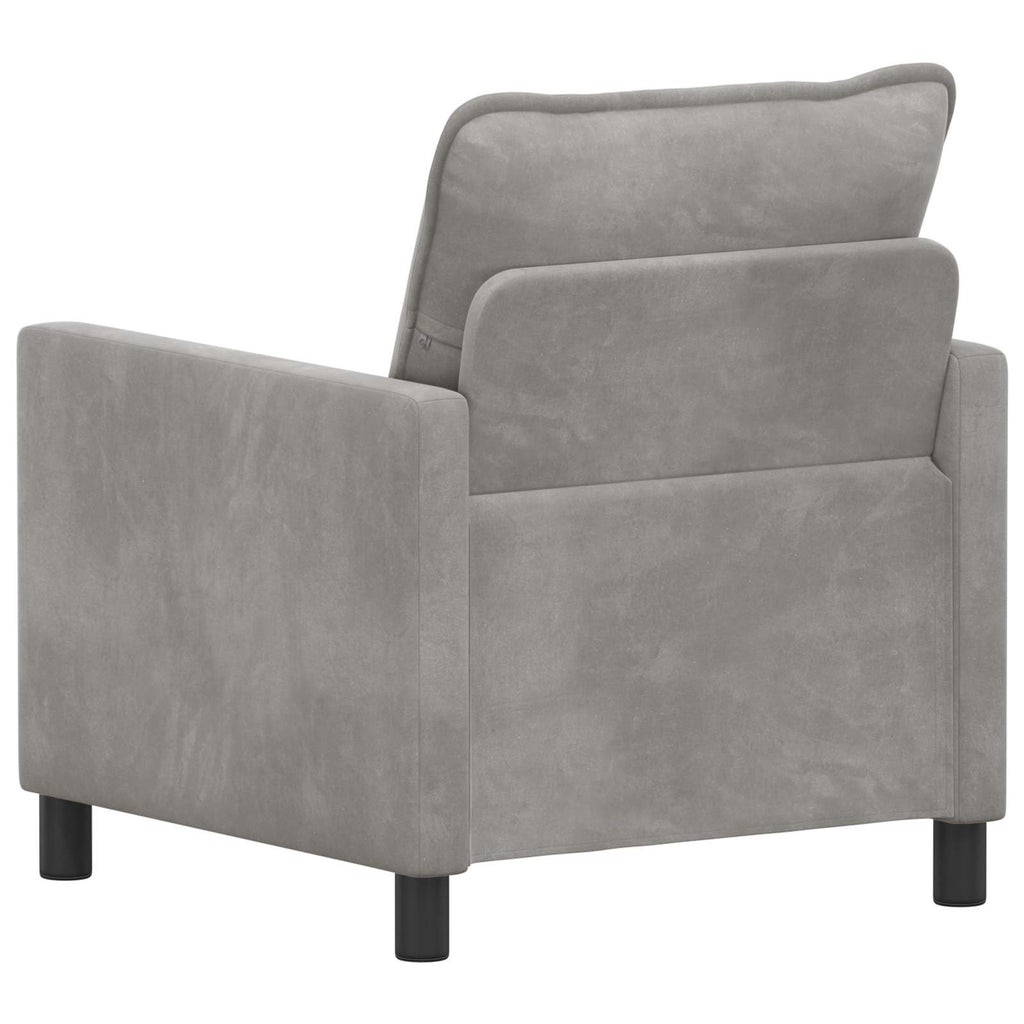 Sofa Hellgrau 76 x 81 x 87,5 cm Samt