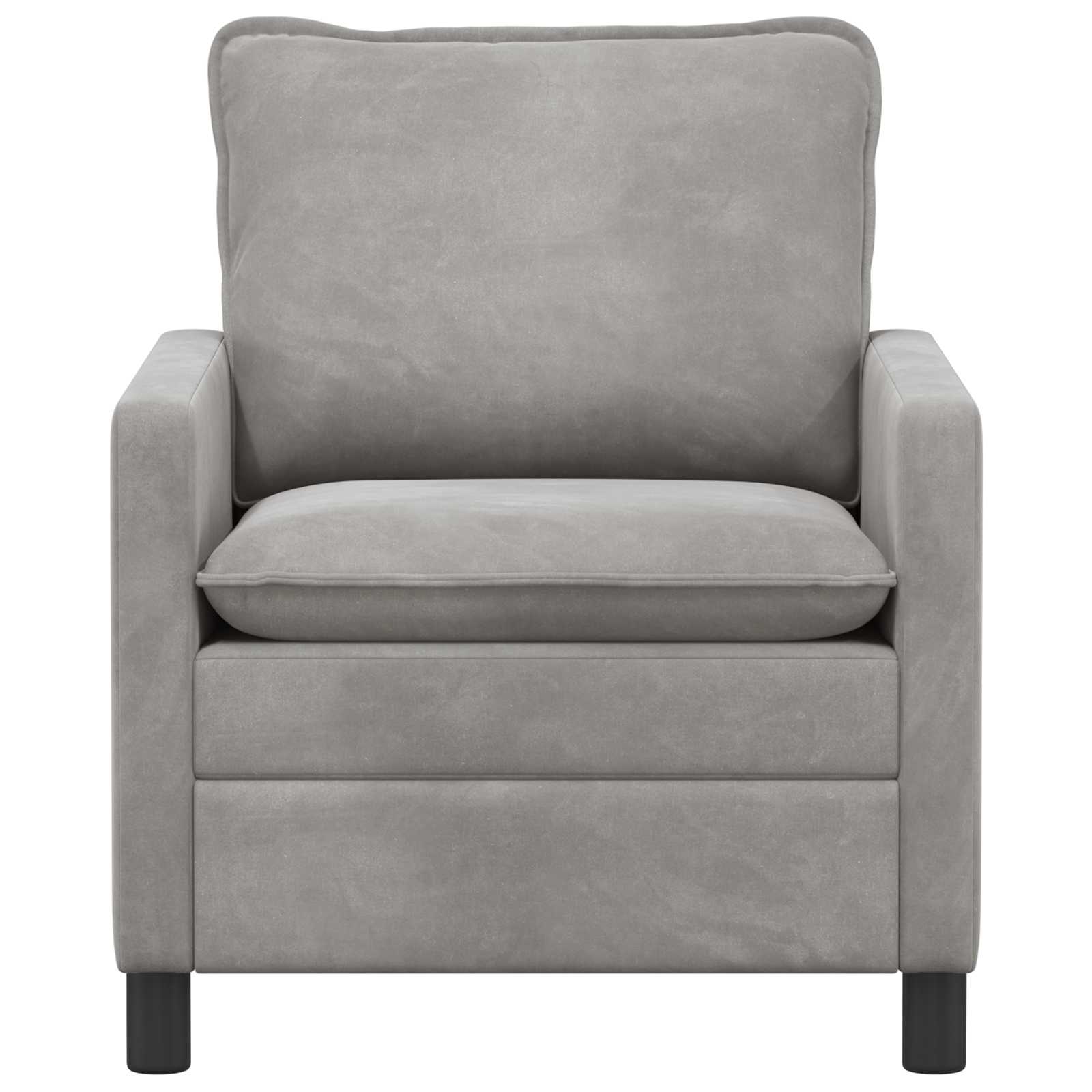 Sofa Hellgrau 76 x 81 x 87,5 cm Samt