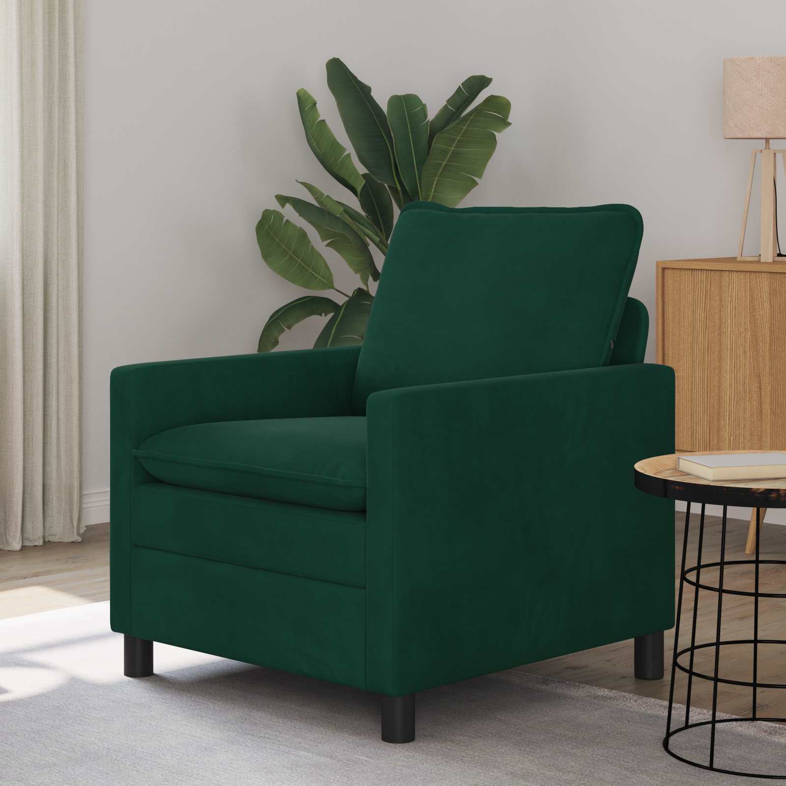 Sofa Dunkelgrün 76 x 81 x 87,5 cm Samt