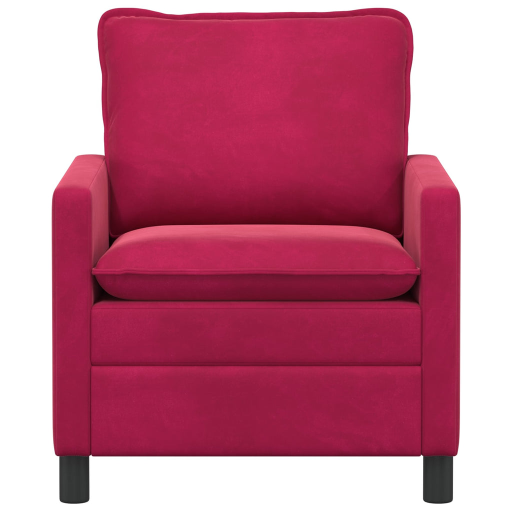 Sofa Weinrot 76 x 81 x 87,5 cm Samt