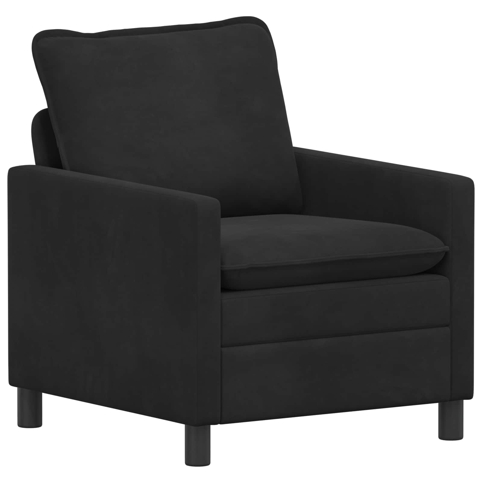Sofa Schwarz 76 x 81 x 87,5 cm Samt