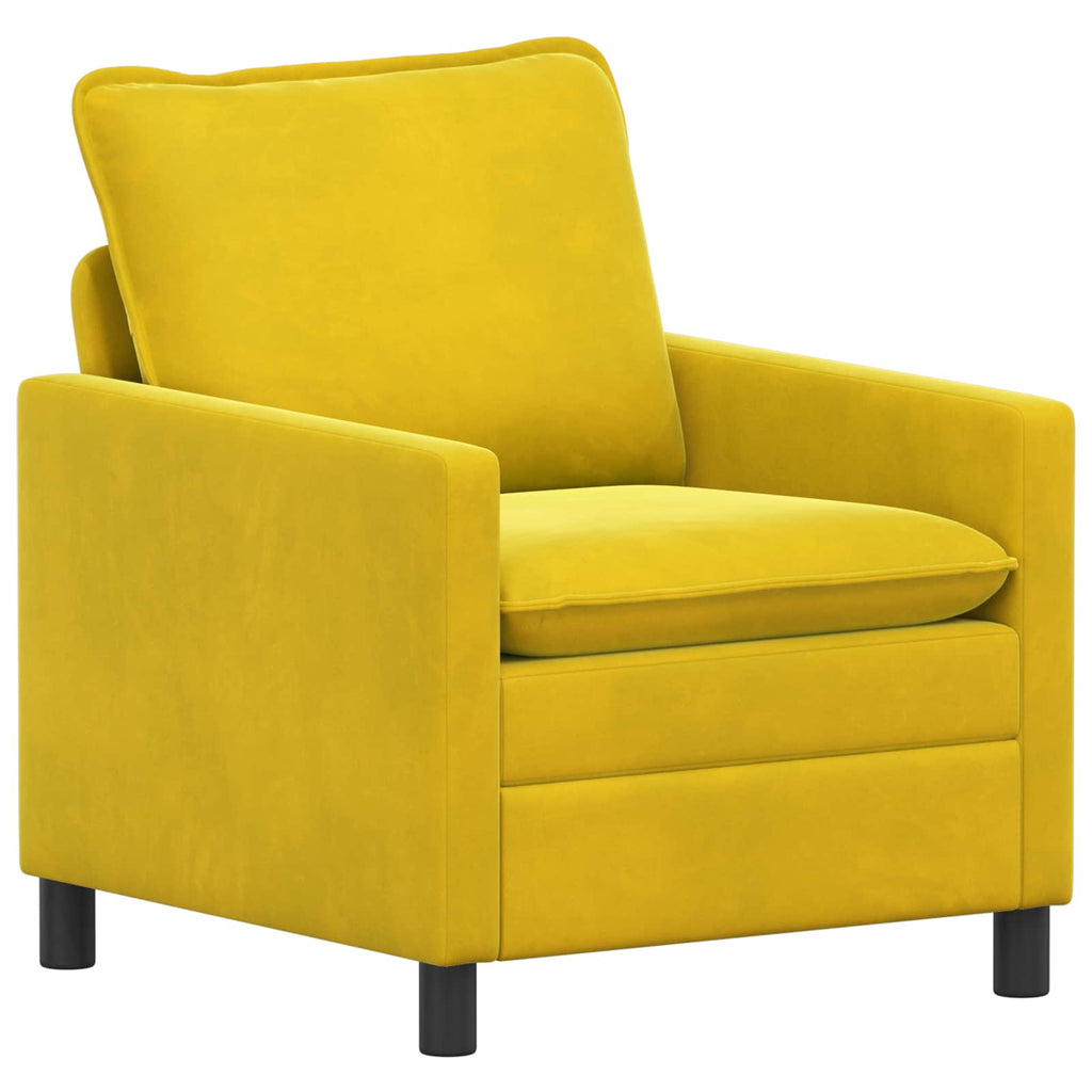 Sofa Gelb 76 x 81 x 87,5 cm Samt
