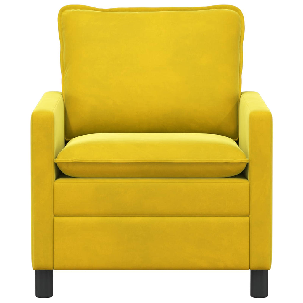 Sofa Gelb 76 x 81 x 87,5 cm Samt