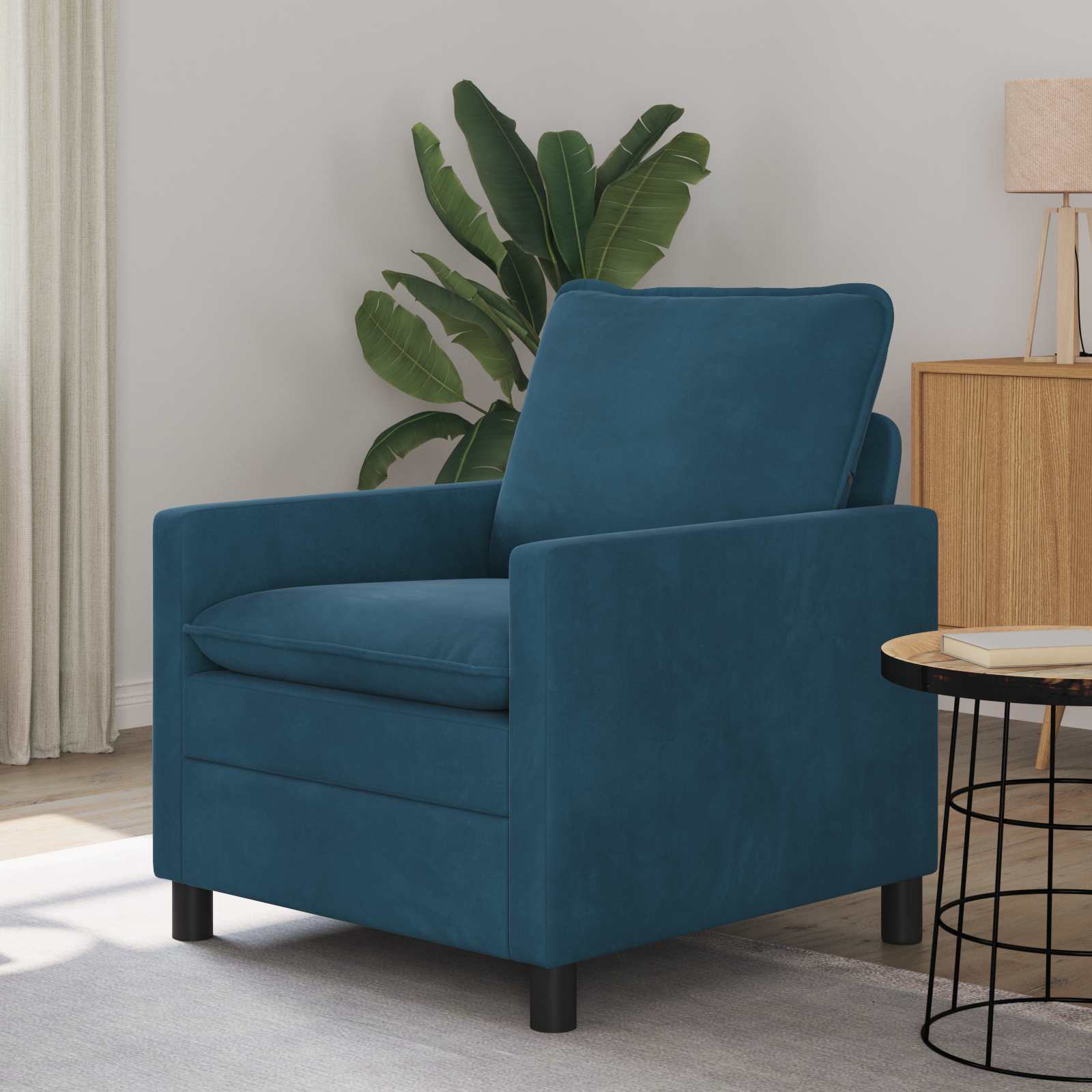 Sofa Blau 76 x 81 x 87,5 cm Samt