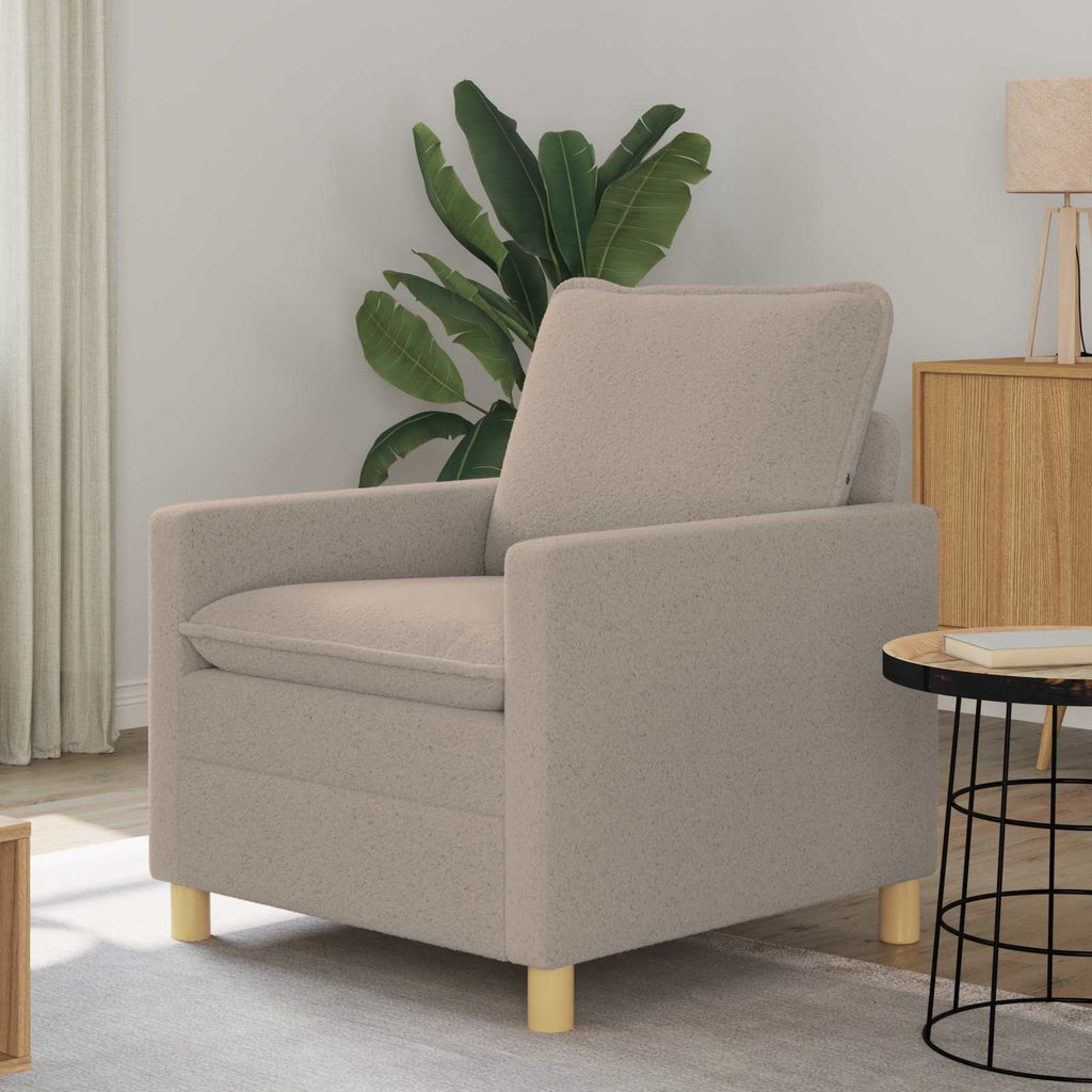 Sofa Hellgrau 76 x 81 x 87,5 cm Stoff
