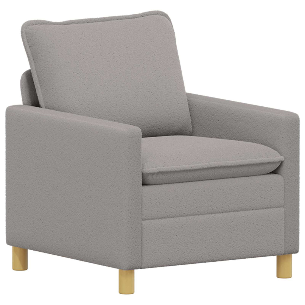 Sofa Hellgrau 76 x 81 x 87,5 cm Stoff