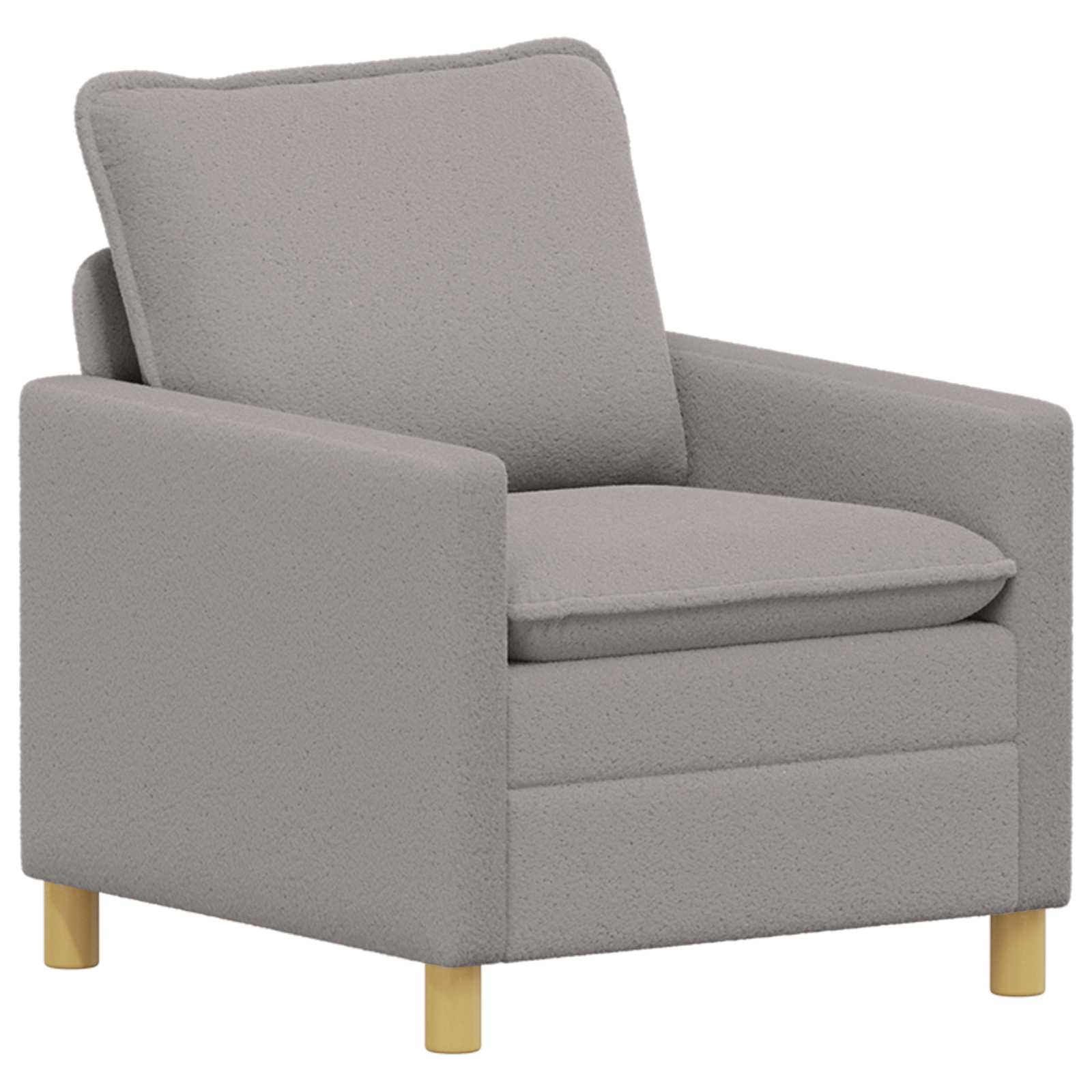 Sofa Hellgrau 76 x 81 x 87,5 cm Stoff