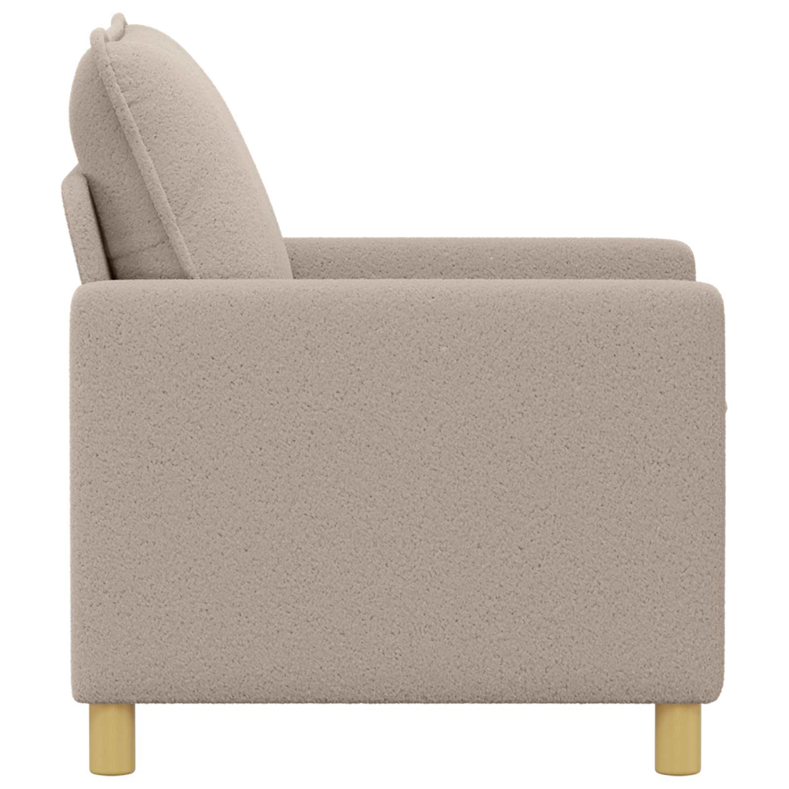 Sofa Hellgrau 76 x 81 x 87,5 cm Stoff