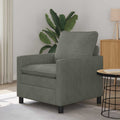 Sofa Hellgrau 76 x 81 x 87,5 cm Stoff