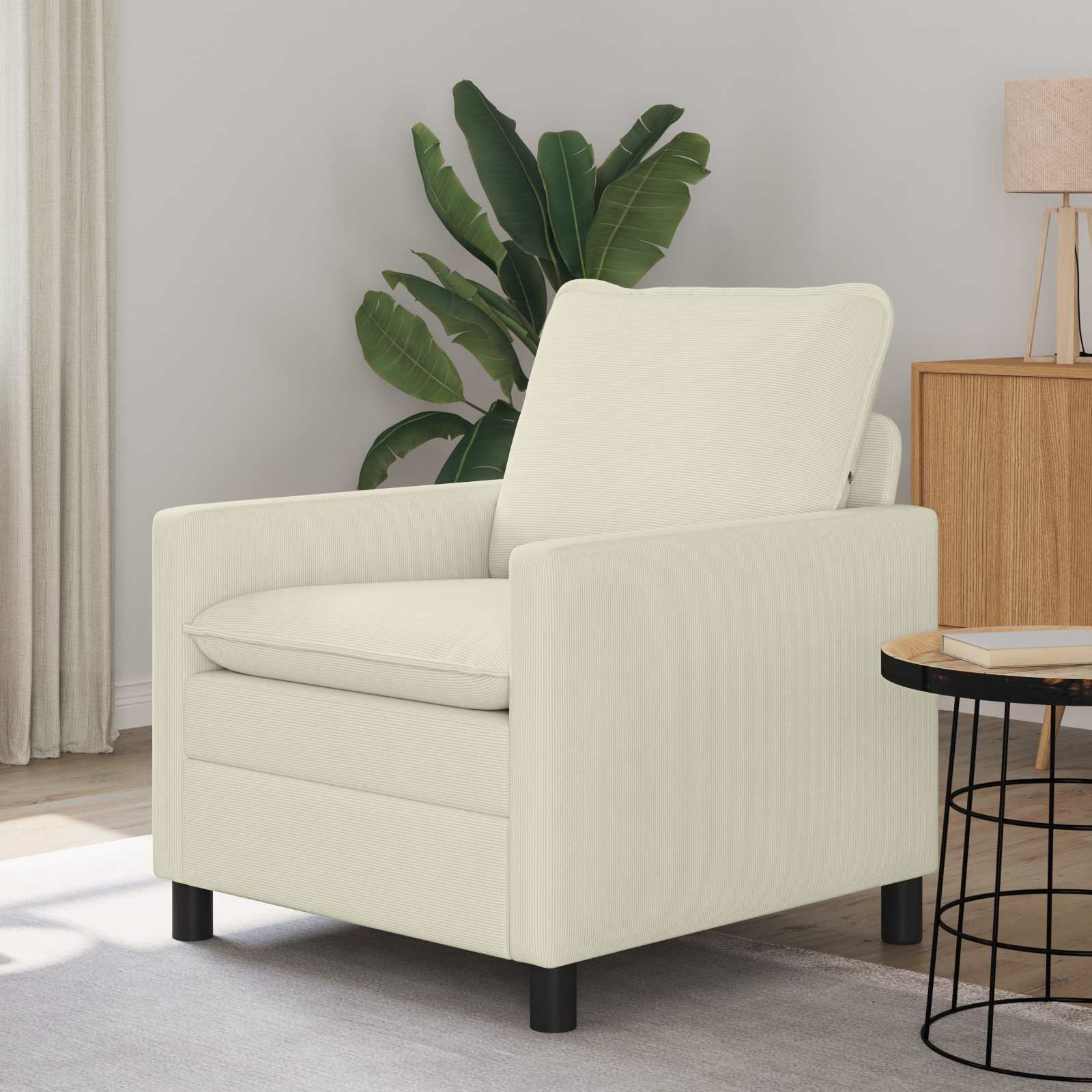 Sofa Creme 76 x 81 x 87,5 cm Stoff