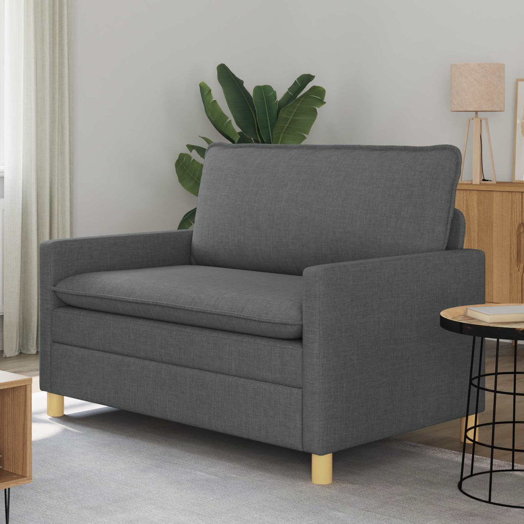 Sofa Dunkelgrau 126 x 81 x 87,5 cm Stoff