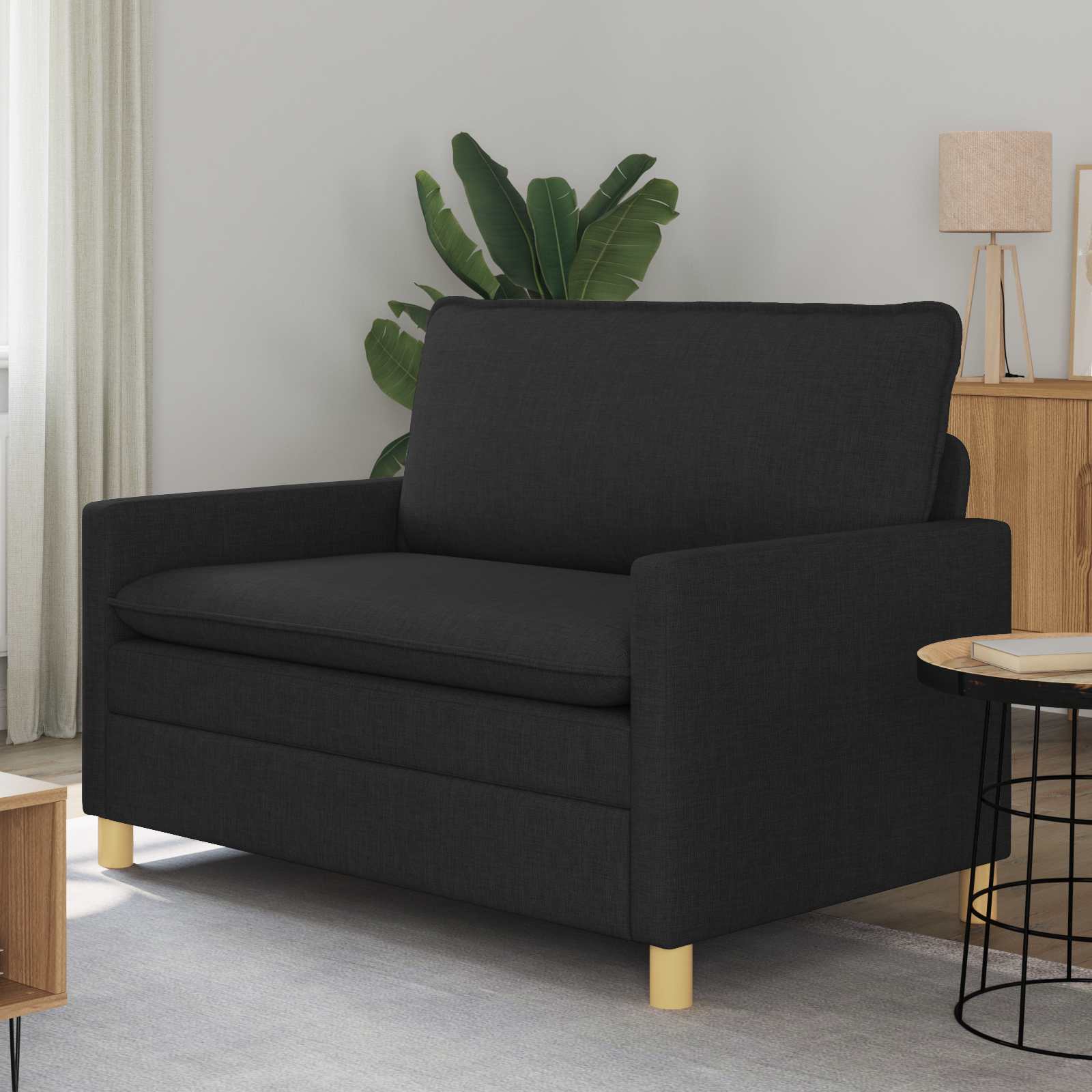 Sofa Schwarz 126 x 81 x 87,5 cm