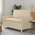 Sofa Creme 126 x 81 x 87,5 cm Stoff