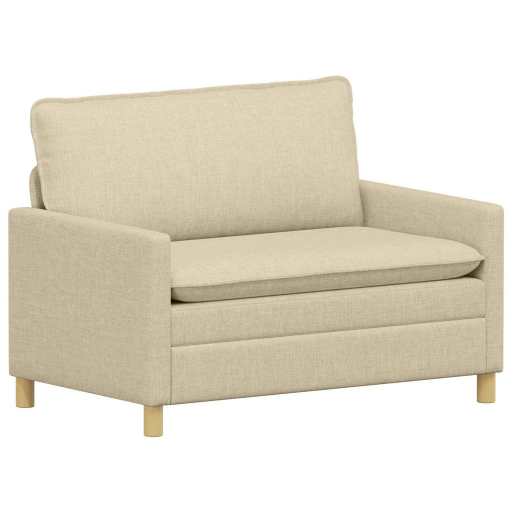 Sofa Creme 126 x 81 x 87,5 cm Stoff