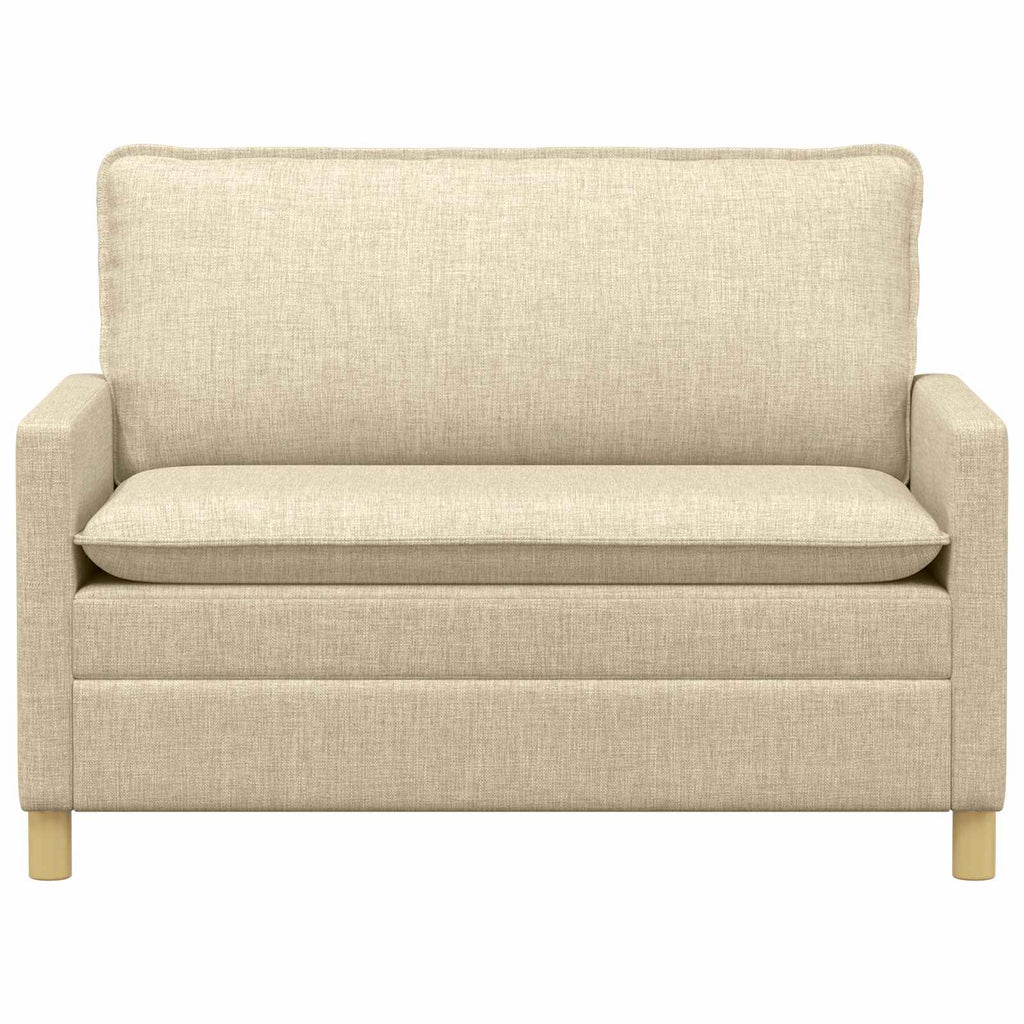 Sofa Creme 126 x 81 x 87,5 cm Stoff