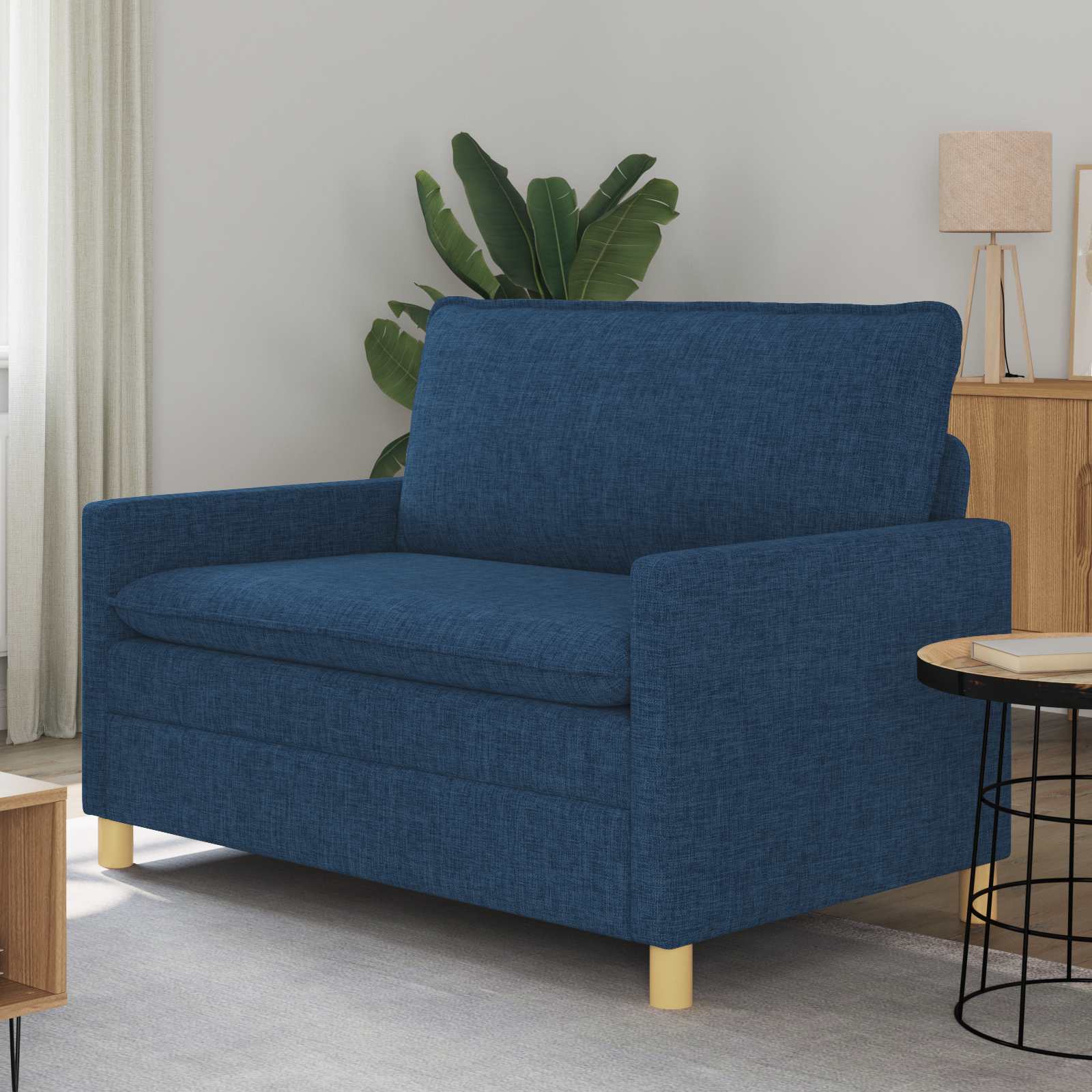 Sofa Blau 126 x 81 x 87,5 cm Stoff