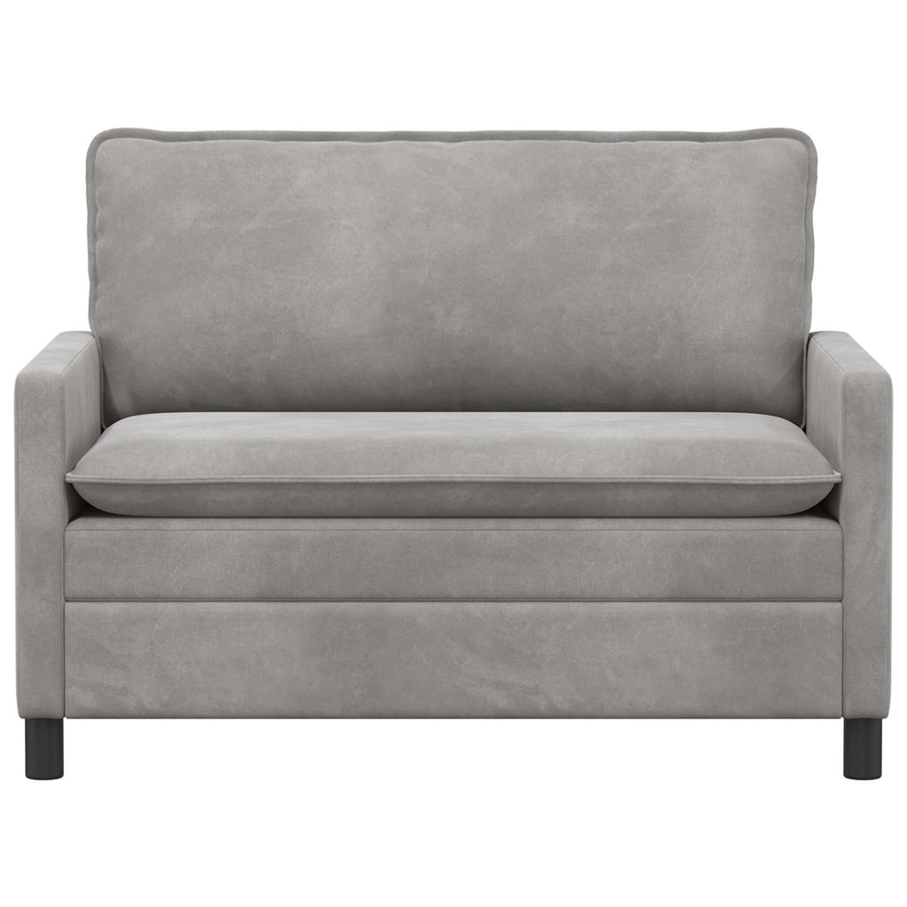 Sofa Hellgrau 126 x 81 x 87,5 cm Samt