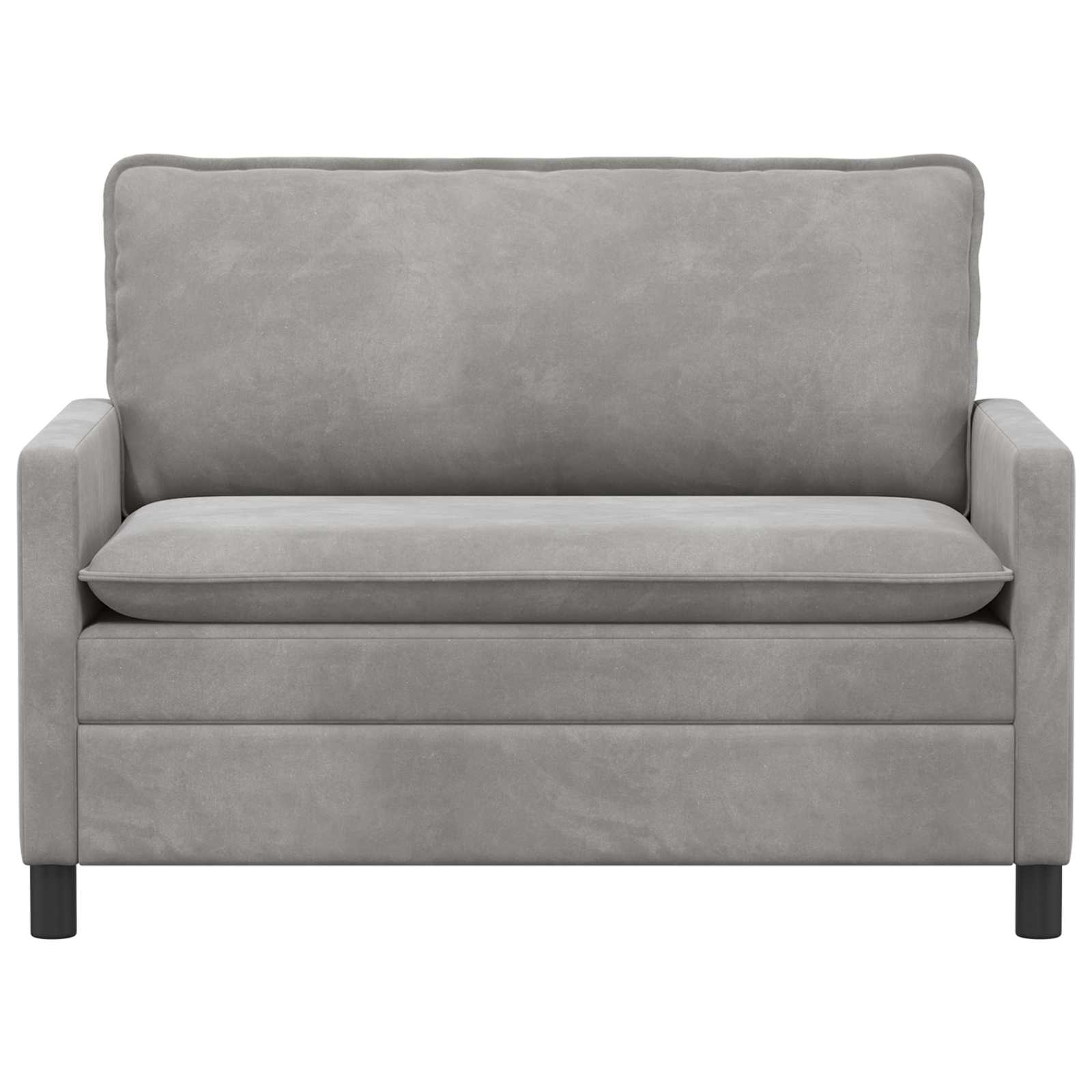 Sofa Hellgrau 126 x 81 x 87,5 cm Samt