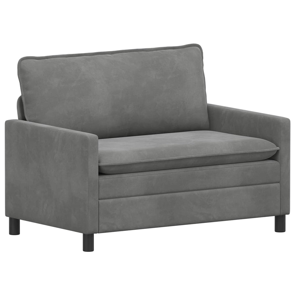 Sofa Dunkelgrau 126 x 81 x 87,5 cm Samt