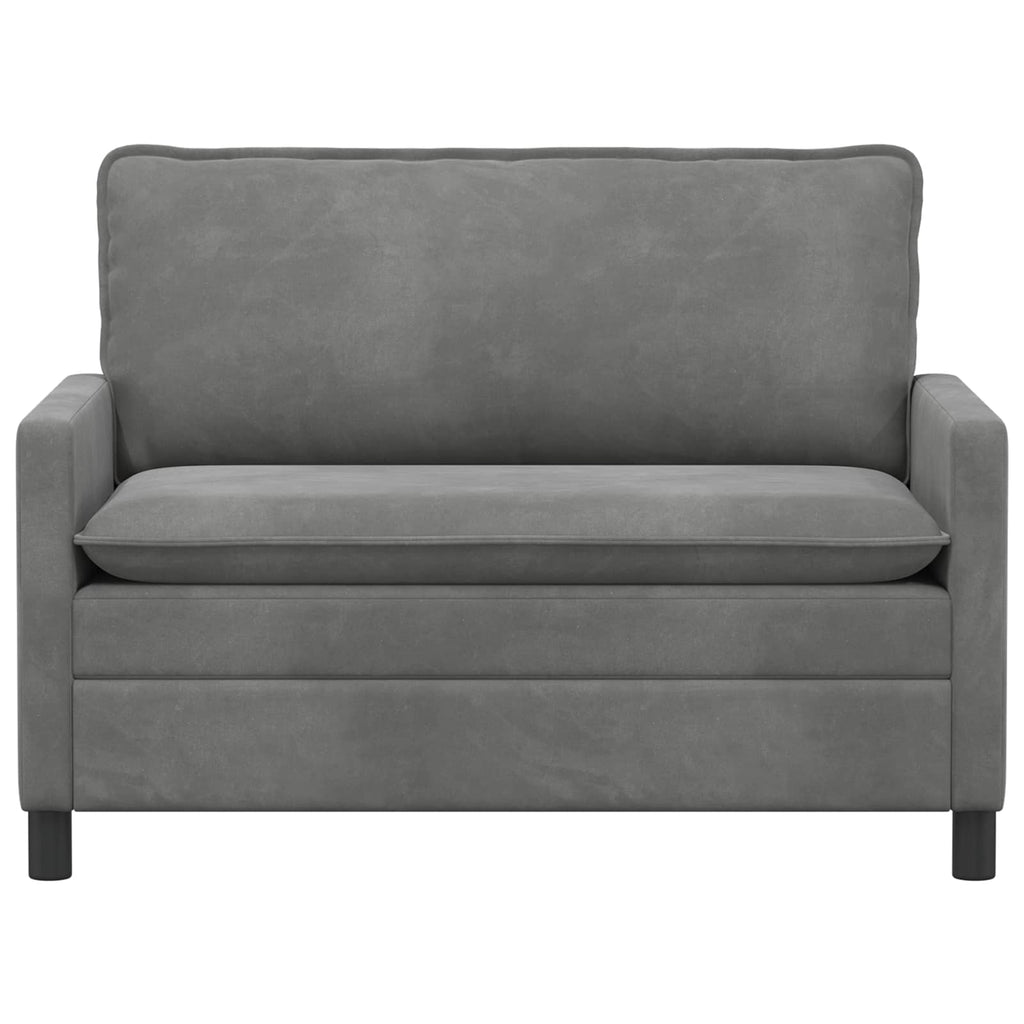 Sofa Dunkelgrau 126 x 81 x 87,5 cm Samt