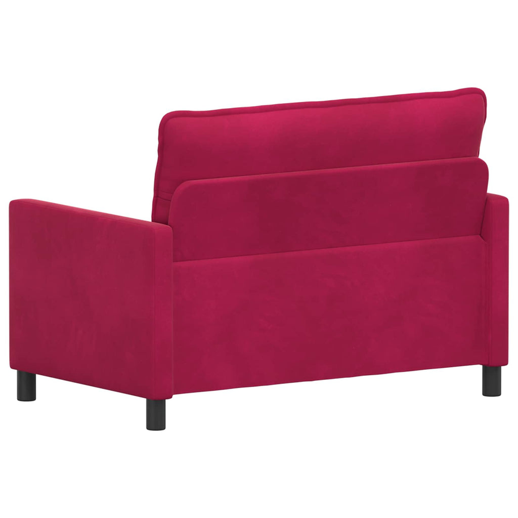 Sofa Weinrot 126 x 81 x 87,5 cm Samt