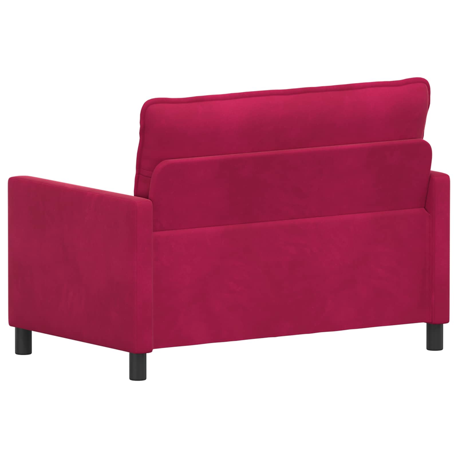 Sofa Weinrot 126 x 81 x 87,5 cm Samt
