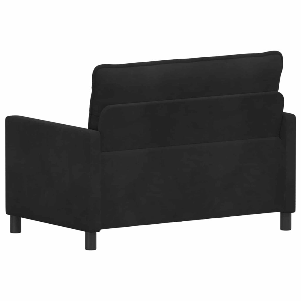 Sofa Schwarz 126 x 81 x 87,5 cm Samt