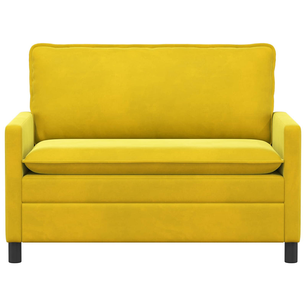 Sofa Gelb 126 x 81 x 87,5 cm Samt