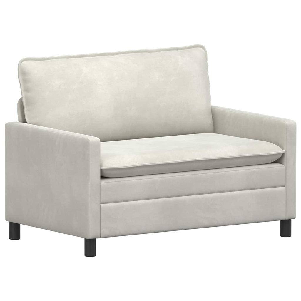 Sofa Creme 126 x 81 x 87,5 cm Samt