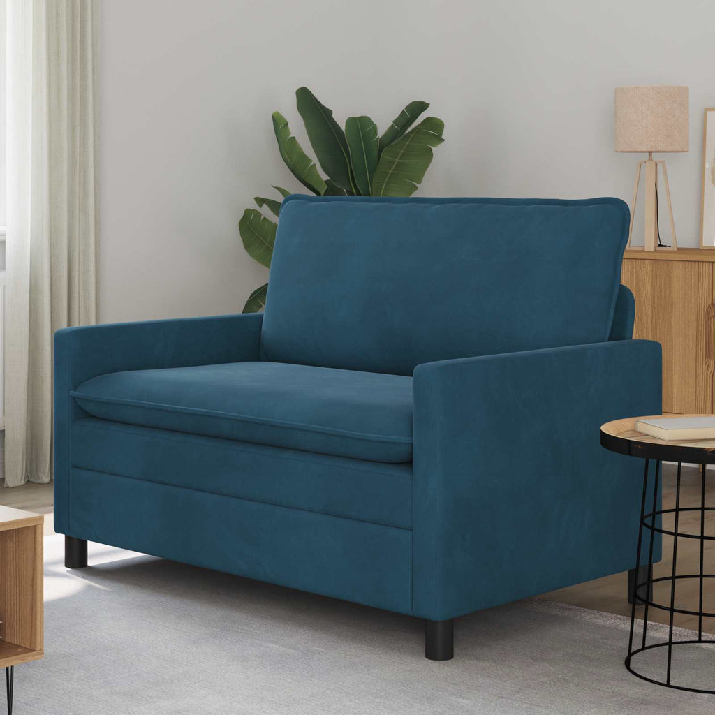 Sofa Blau 126 x 81 x 87,5 cm Samt