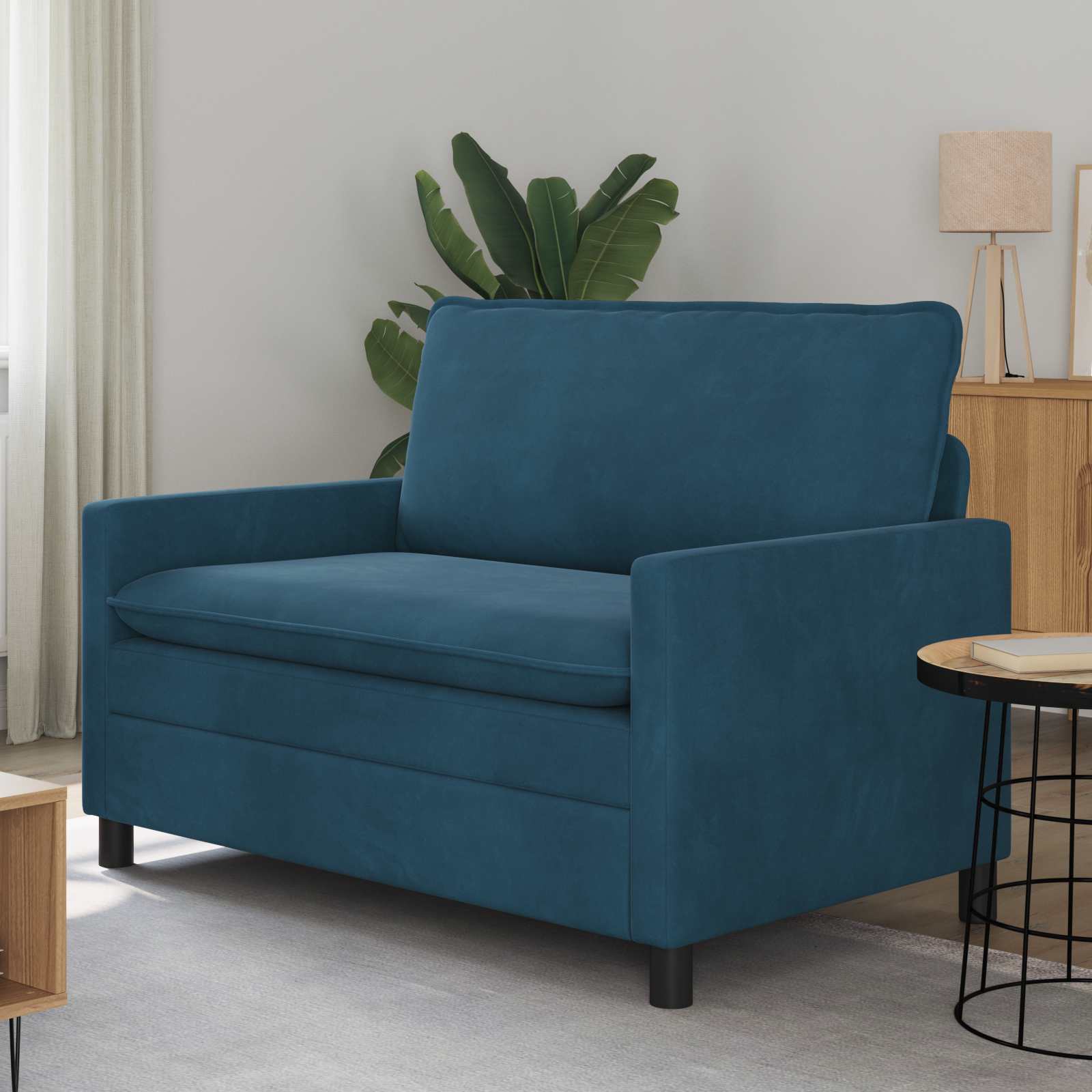 Sofa Blau 126 x 81 x 87,5 cm Samt