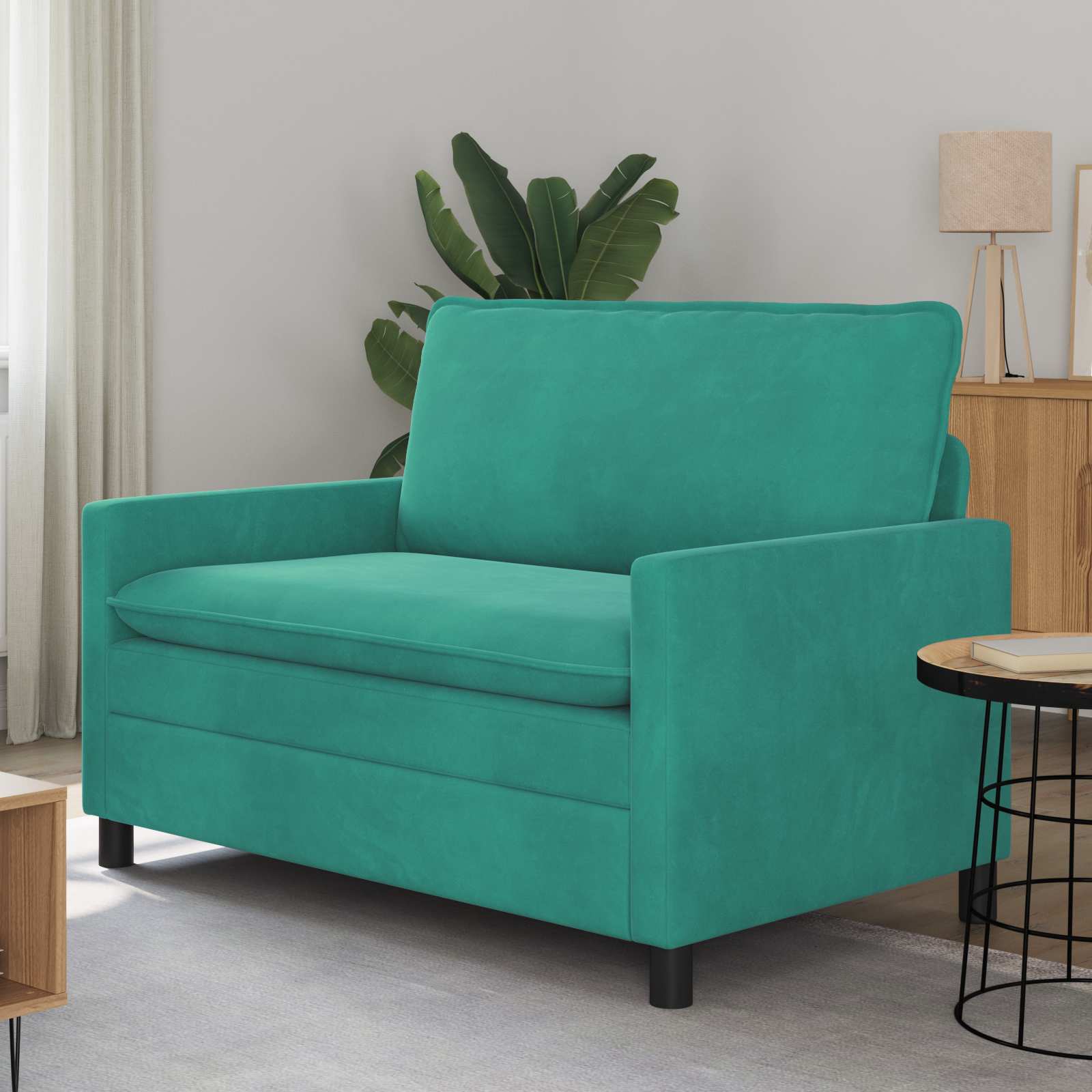 Sofa Türkis 126 x 81 x 87,5 cm Samt