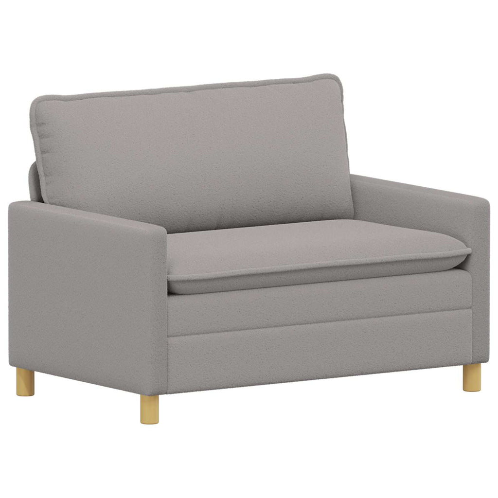 Sofa Hellgrau 126 x 81 x 87,5 cm Stoff