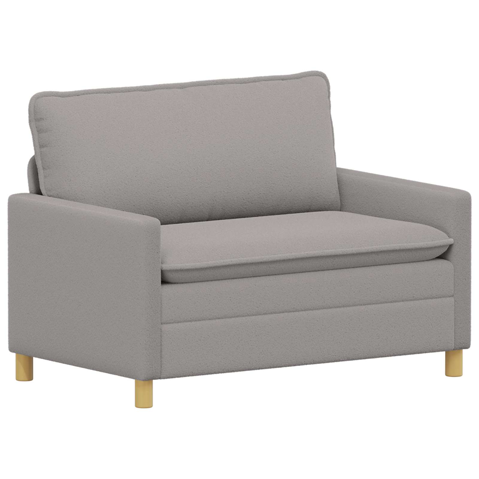 Sofa Hellgrau 126 x 81 x 87,5 cm Stoff