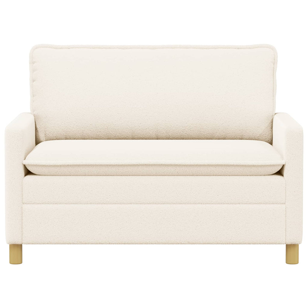 Sofa Creme 126 x 81 x 87,5 cm Stoff