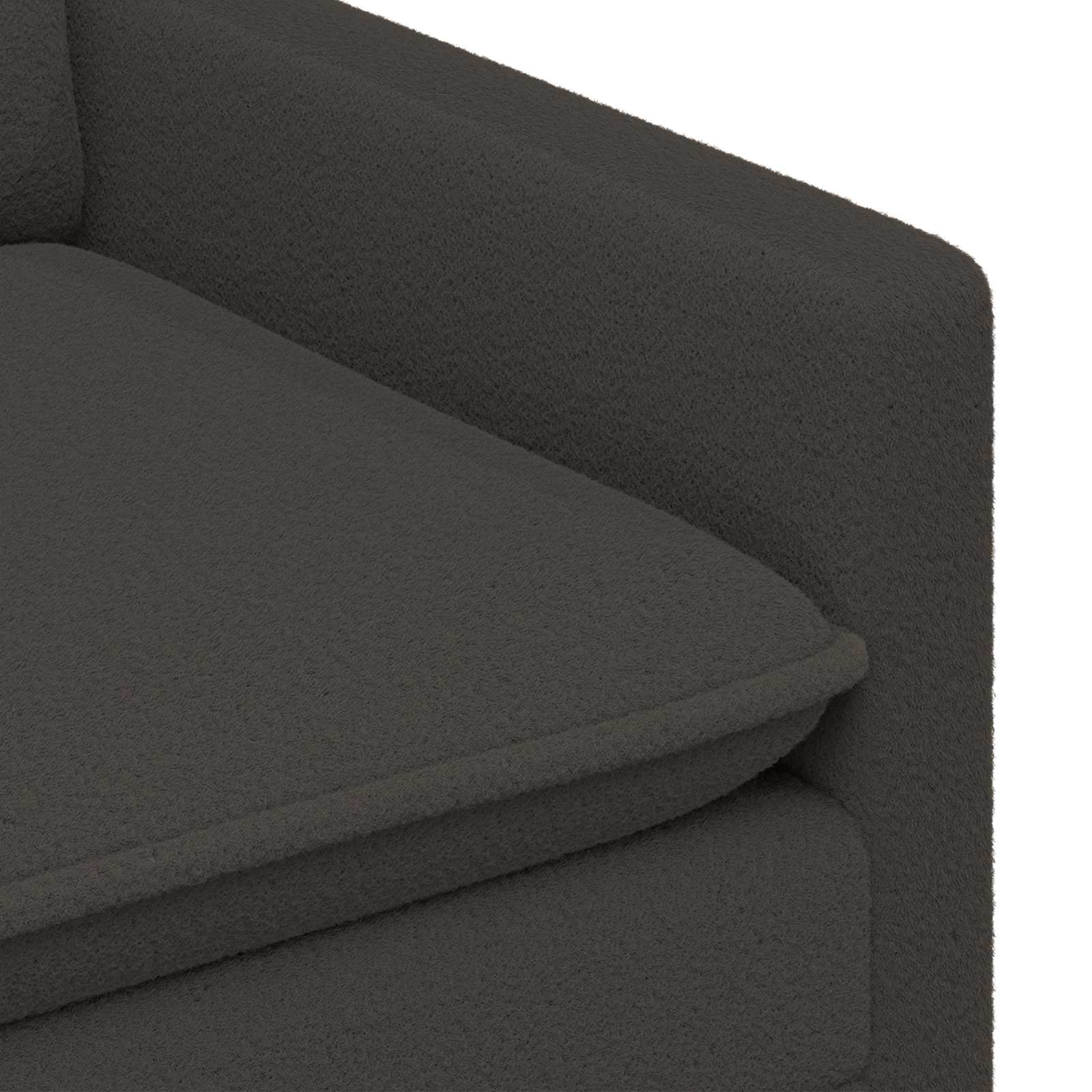 Sofa Dunkelgrau 126 x 81 x 87,5 cm Stoff