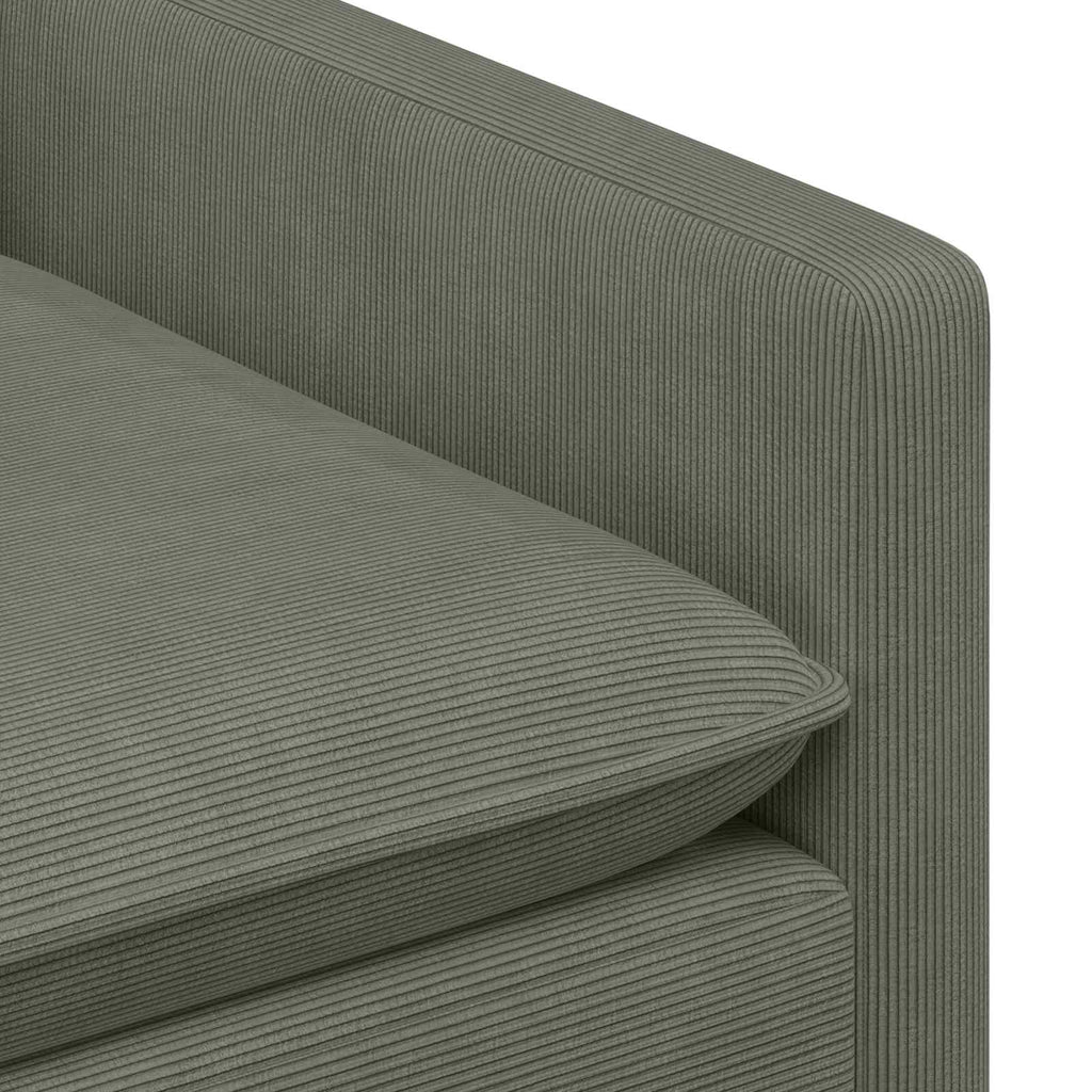 Sofa Hellgrau 126 x 81 x 87,5 cm Stoff