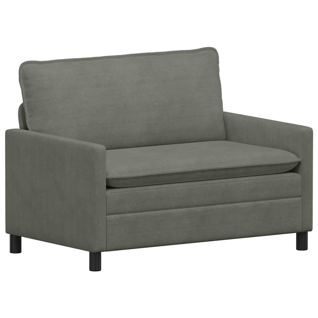 Sofa Hellgrau 126 x 81 x 87,5 cm Stoff