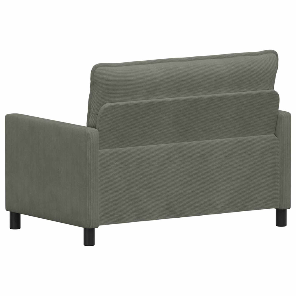 Sofa Hellgrau 126 x 81 x 87,5 cm Stoff