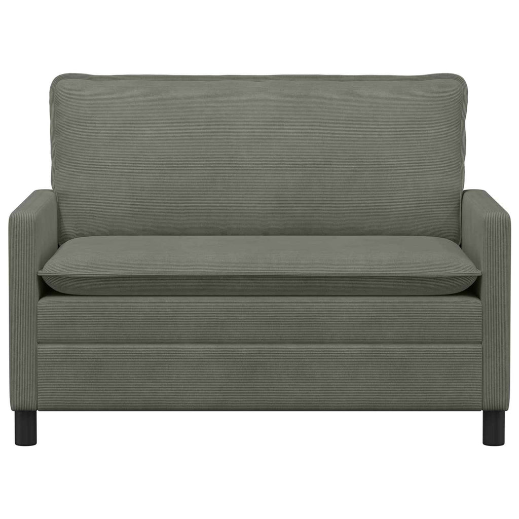 Sofa Hellgrau 126 x 81 x 87,5 cm Stoff