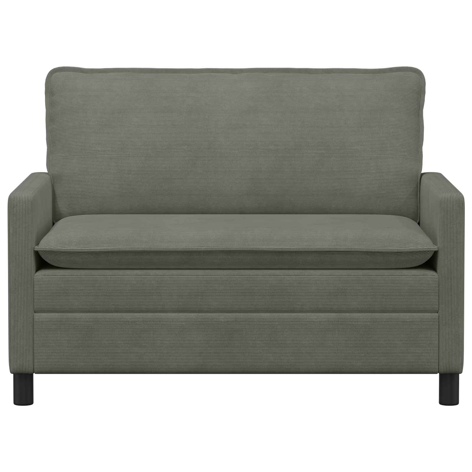 Sofa Hellgrau 126 x 81 x 87,5 cm Stoff